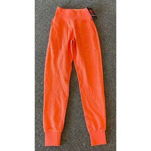 NWT Women's Born Primative Cloud Joggers Pants Hot Peach Pink XS New